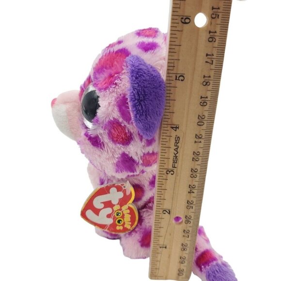 TY Beanie Boos 6” Glamour Pink Leopard Small Plush Stuffed Animal w/ Tags 2013 - Picture 7 of 7